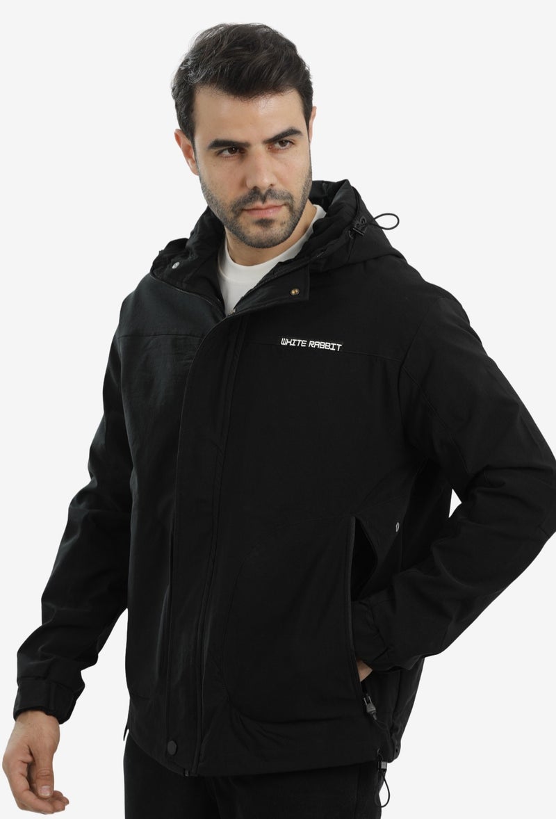 White Rabbit Men’s Soft Waterproof Hooded Jacket - Image 2